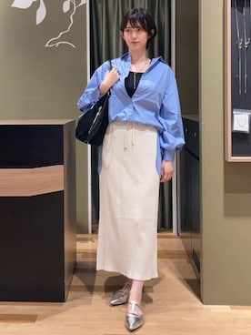 「Green　Parks（グリーンパークス）のアイテム（スカート）」を使った、Green Parks officialさん（レディース・165cm）の秋コーディネート