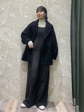 「アイテム（ピーコート）」を使った、Green Parks officialさん（レディース・160cm）の冬コーディネート