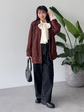 「Green　Parks（グリーンパークス）のアイテム」を使った、Green Parks officialさん（レディース・160cm）の秋コーディネート