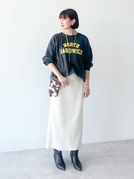 「アイテム（チュニック）」を使った、Green Parks officialさん（レディース・162cm）の秋コーディネート