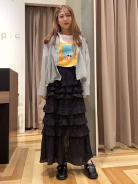「Green　Parks（グリーンパークス）のアイテム」を使った、Green Parks officialさん（レディース・154cm）の秋コーディネート