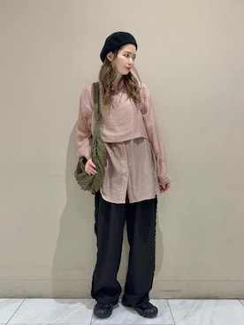 「Green　Parks（グリーンパークス）のアイテム」を使った、Green Parks officialさん（レディース・161cm）の秋コーディネート