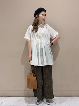 「Green　Parks（グリーンパークス）のアイテム」を使った、Green Parks officialさん（レディース・161cm）の秋コーディネート
