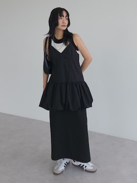 「バルーンスカート」｜Green Parks officialさん（レディース・159cm）の夏コーディネート