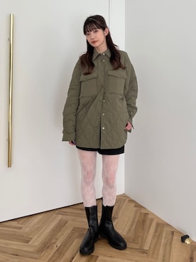 「カーキアウター」｜Green Parks officialさん（レディース・157cm）の秋コーディネート