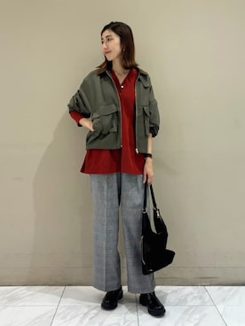 「Green　Parks（グリーンパークス）のアイテム」を使った、Green Parks officialさん（レディース・168cm）の秋コーディネート