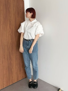 「ビットローファー」｜Green Parks officialさん（レディース・162cm）の春コーディネート