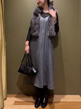「Green　Parks（グリーンパークス）のアイテム（Tシャツ/カットソー）」を使った、Green Parks officialさん（レディース・168cm）の秋コーディネート