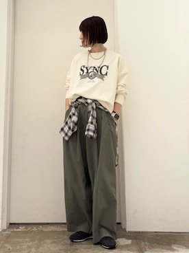 「Green　Parks（グリーンパークス）のアイテム」を使った、Green Parks officialさん（レディース・160cm）の秋コーディネート