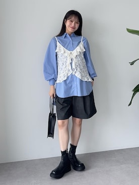 「Green　Parks（グリーンパークス）のアイテム（その他パンツ）」を使った、Green Parks officialさん（レディース・160cm）の秋コーディネート