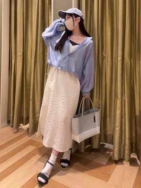 「Green　Parks（グリーンパークス）のアイテム」を使った、Green Parks officialさん（レディース・158cm）の春コーディネート