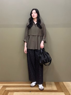 「Green　Parks（グリーンパークス）のアイテム」を使った、Green Parks officialさん（レディース・167cm）の秋コーディネート