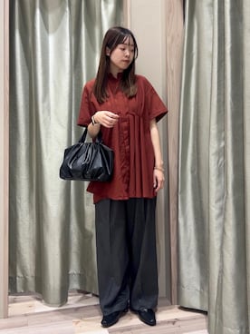 「Green　Parks（グリーンパークス）のアイテム」を使った、Green Parks officialさん（レディース・160cm）の秋コーディネート