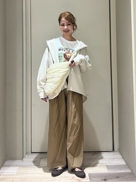 「Green　Parks（グリーンパークス）のアイテム（その他パンツ）」を使った、Green Parks officialさん（レディース・160cm）の秋コーディネート