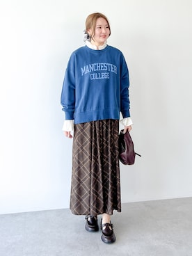 「Green　Parks（グリーンパークス）のアイテム」を使った、Green Parks officialさん（レディース・158cm）の秋コーディネート