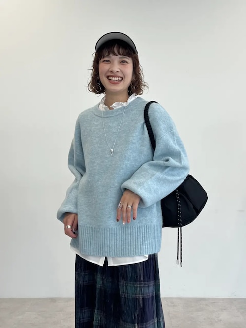 JENNE 最新✨ダークグリーン チェック柄 Aラインスカート 新品 タグ
