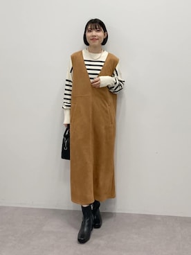 「Green　Parks（グリーンパークス）のアイテム」を使った、Green Parks officialさん（レディース・154cm）の秋コーディネート