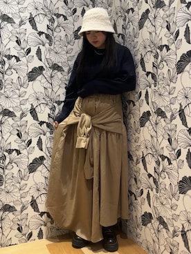 「Green　Parks（グリーンパークス）のアイテム」を使った、Green Parks officialさん（レディース・158cm）の秋コーディネート