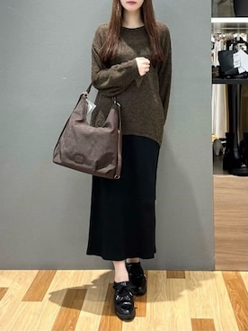 「Green　Parks（グリーンパークス）のアイテム」を使った、Green Parks officialさん（レディース・164cm）の秋コーディネート