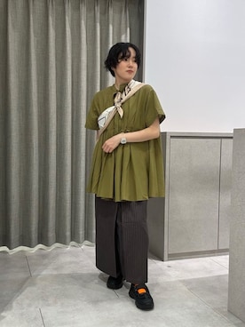 「Green　Parks（グリーンパークス）のアイテム」を使った、Green Parks officialさん（レディース・151cm）の秋コーディネート