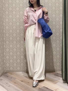 「Green　Parks（グリーンパークス）のチュールドッキングタンク（タンクトップ、ブラック系）」を使った、Green Parks officialさん（レディース・159cm）の春コーディネート