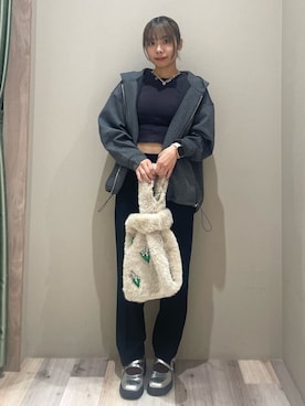 「Green　Parks（グリーンパークス）のアイテム（その他パンツ）」を使った、Green Parks officialさん（レディース・155cm）の秋コーディネート