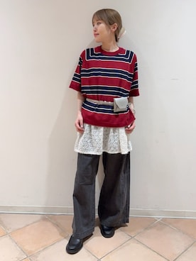 「Green　Parks（グリーンパークス）のアイテム」を使った、Green Parks officialさん（レディース・154cm）の秋コーディネート