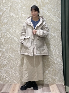 「アイテム（その他アウター）」を使った、Green Parks officialさん（レディース・160cm）の冬コーディネート