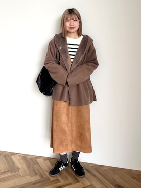 「Green　Parks（グリーンパークス）のアイテム」を使った、Green Parks officialさん（レディース・162cm）の秋コーディネート