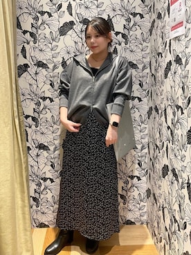 「Green　Parks（グリーンパークス）のアイテム（スカート）」を使った、Green Parks officialさん（レディース・158cm）の秋コーディネート