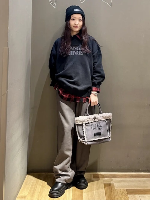 セール】□STRANGER THINGS×MINNETONKA チェックシャツ（シャツ