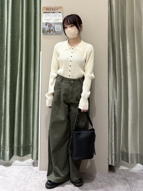 セール】チノタックワイドパンツ（チノパンツ）｜Green Parks