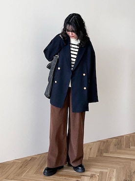 「Green　Parks（グリーンパークス）のアイテム」を使った、Green Parks officialさん（レディース・157cm）の秋コーディネート