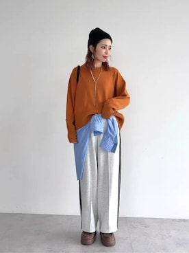 「Green　Parks（グリーンパークス）のアイテム」を使った、Green Parks officialさん（レディース・161cm）の秋コーディネート