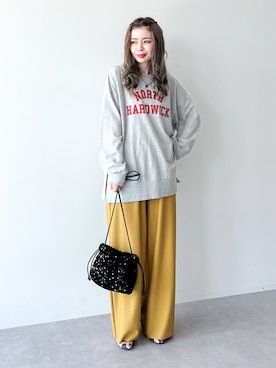 「アイテム（チュニック）」を使った、Green Parks officialさん（レディース・161cm）の秋コーディネート