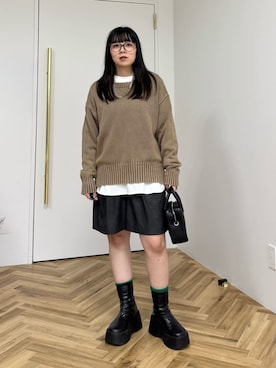 「Green　Parks（グリーンパークス）のアイテム（その他パンツ）」を使った、Green Parks officialさん（レディース・155cm）の秋コーディネート