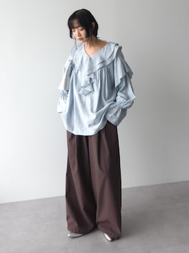 「Sugar spoon（シュガースプーン）のアイテム」を使った、Green Parks officialさん（レディース・159cm）の秋コーディネート