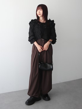 「ブラック×ブラウン」｜Green Parks officialさん（レディース・150cm）の夏コーディネート