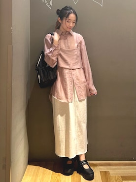 「Green　Parks（グリーンパークス）のアイテム」を使った、Green Parks officialさん（レディース・156cm）の秋コーディネート