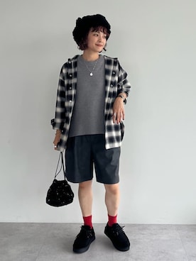 「Green　Parks（グリーンパークス）のアイテム（その他パンツ）」を使った、Green Parks officialさん（レディース・157cm）の秋コーディネート