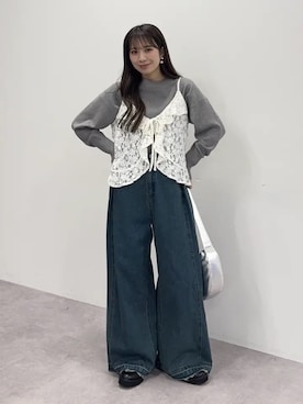 「Green　Parks（グリーンパークス）のアイテム」を使った、Green Parks officialさん（レディース・160cm）の秋コーディネート