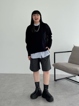 「Green　Parks（グリーンパークス）のアイテム」を使った、Green Parks officialさん（レディース・155cm）の秋コーディネート