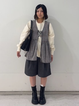「Green　Parks（グリーンパークス）のアイテム」を使った、Green Parks officialさん（レディース・153cm）の秋コーディネート