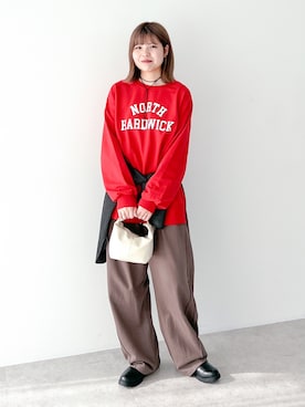 「アイテム（チュニック）」を使った、Green Parks officialさん（レディース・162cm）の秋コーディネート
