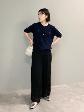 「Green　Parks（グリーンパークス）のアイテム（その他パンツ）」を使った、Green Parks officialさん（レディース・154cm）の秋コーディネート