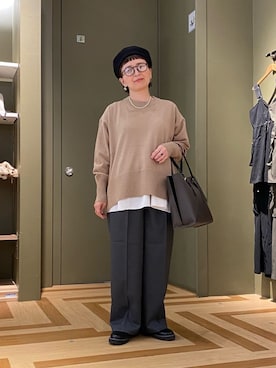 「Green　Parks（グリーンパークス）のアイテム」を使った、Green Parks officialさん（レディース・153cm）の秋コーディネート