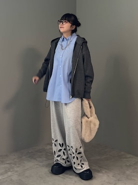 「Green　Parks（グリーンパークス）のアイテム」を使った、Green Parks officialさん（レディース・155cm）の秋コーディネート