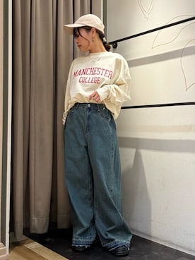 「Green　Parks（グリーンパークス）のアイテム」を使った、Green Parks officialさん（レディース・148cm）の秋コーディネート