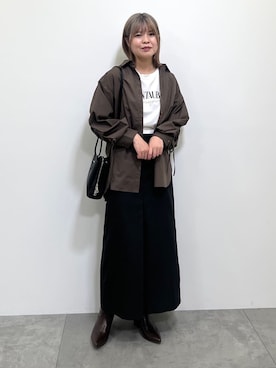 「Green　Parks（グリーンパークス）のアイテム（スカート）」を使った、Green Parks officialさん（レディース・162cm）の秋コーディネート