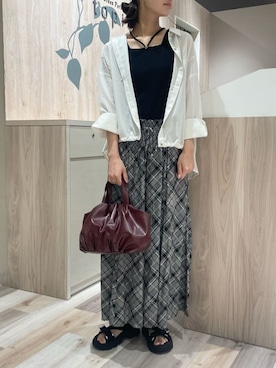 「Green　Parks（グリーンパークス）のアイテム」を使った、Green Parks officialさん（レディース・163cm）の秋コーディネート